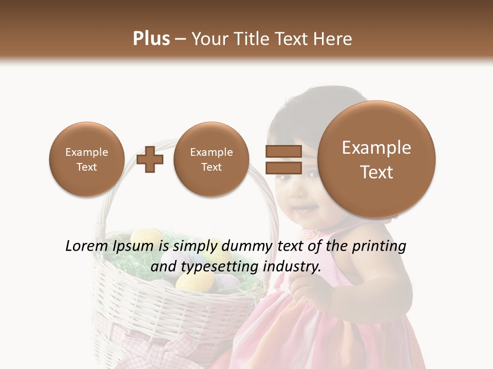Biracial Smile Speckled PowerPoint Template