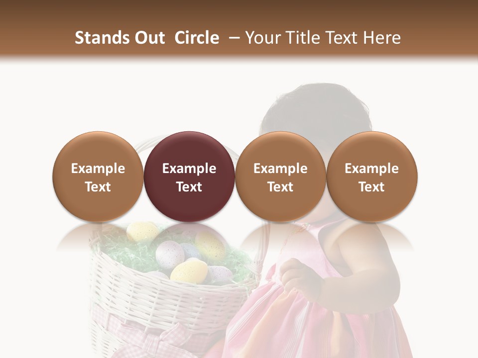 Biracial Smile Speckled PowerPoint Template