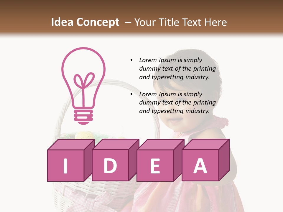 Biracial Smile Speckled PowerPoint Template