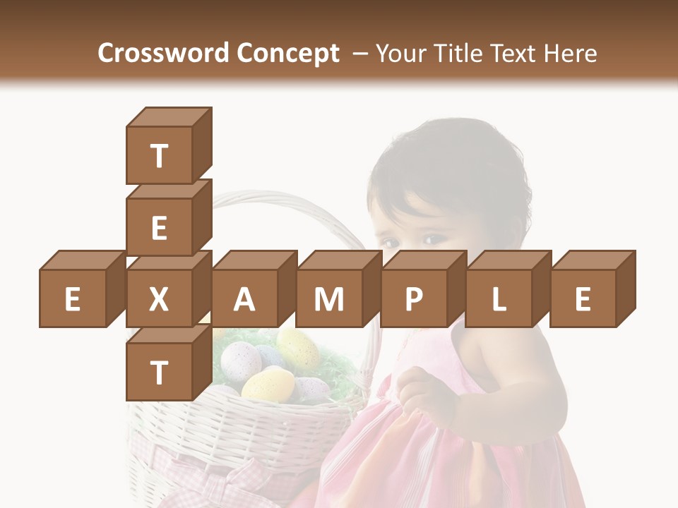 Biracial Smile Speckled PowerPoint Template