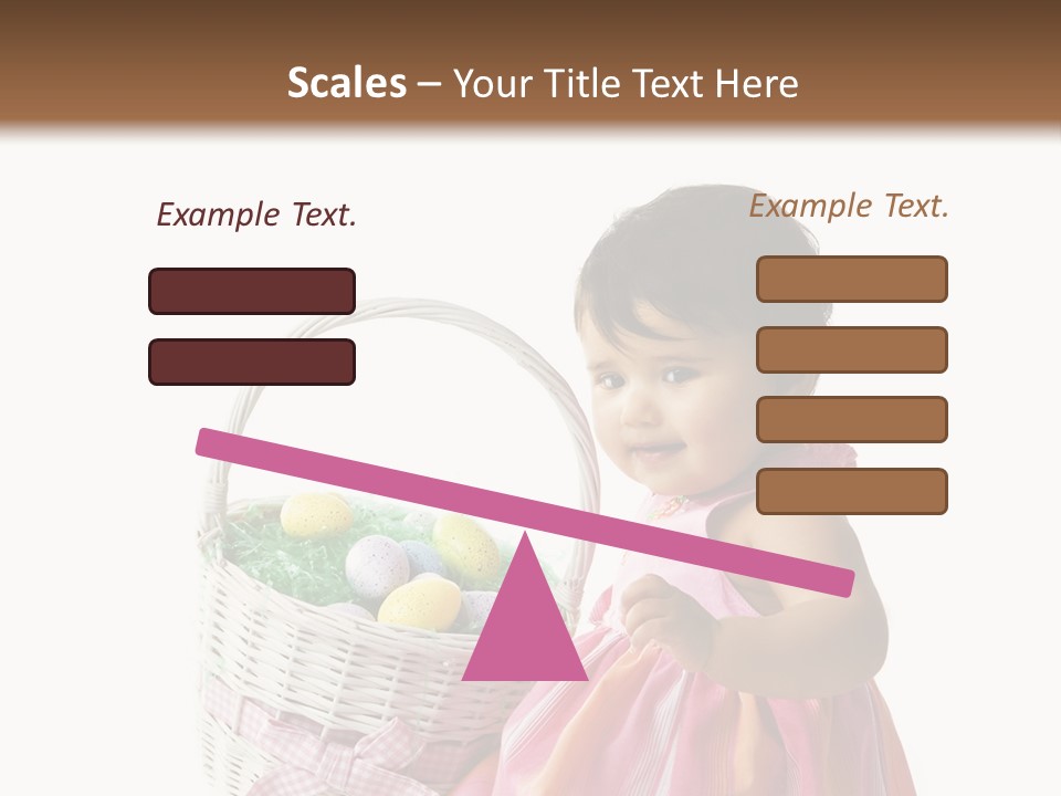 Biracial Smile Speckled PowerPoint Template