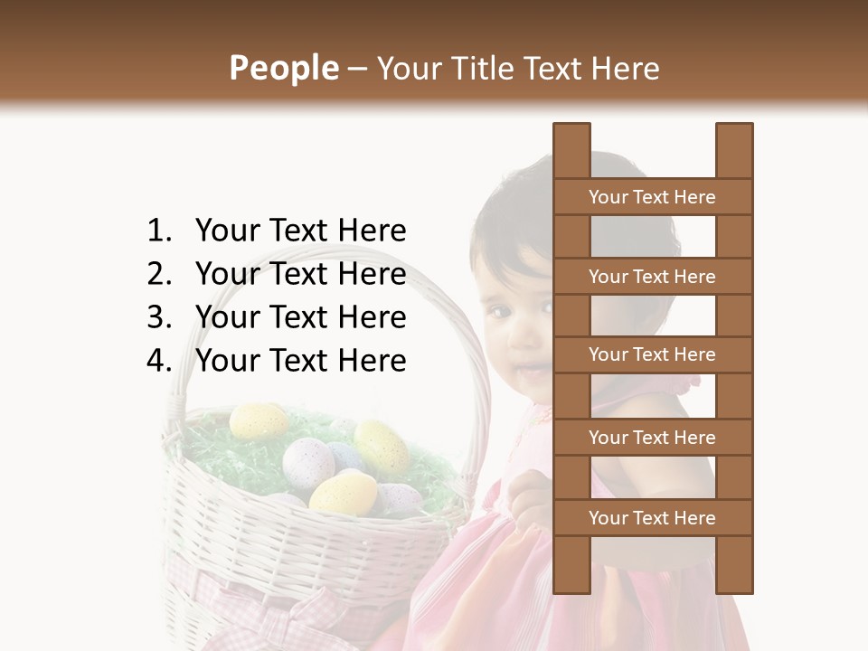 Biracial Smile Speckled PowerPoint Template