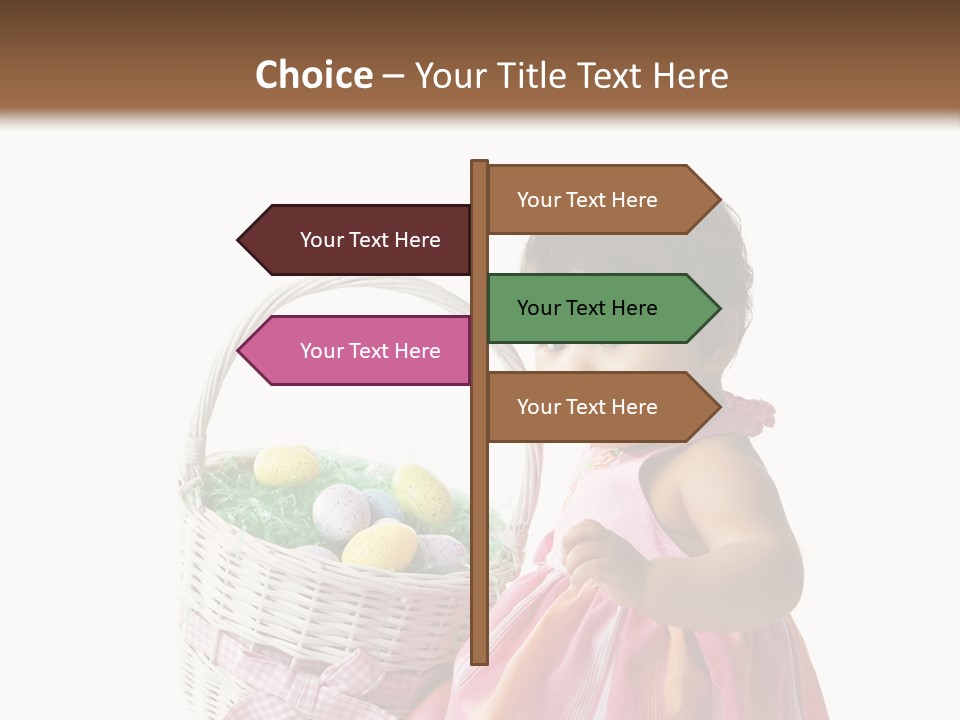 Biracial Smile Speckled PowerPoint Template