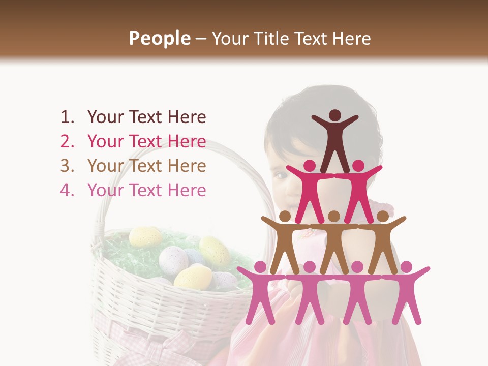 Biracial Smile Speckled PowerPoint Template