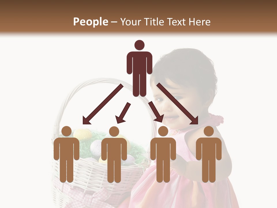 Biracial Smile Speckled PowerPoint Template