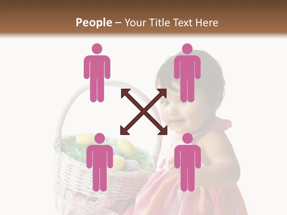 Biracial Smile Speckled PowerPoint Template