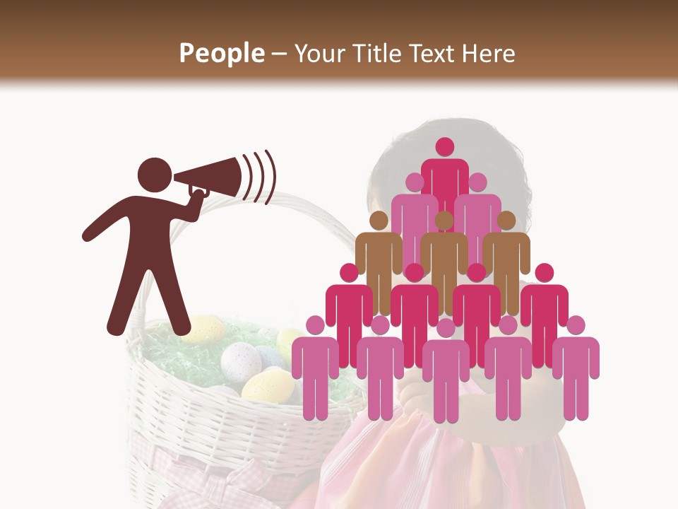 Biracial Smile Speckled PowerPoint Template