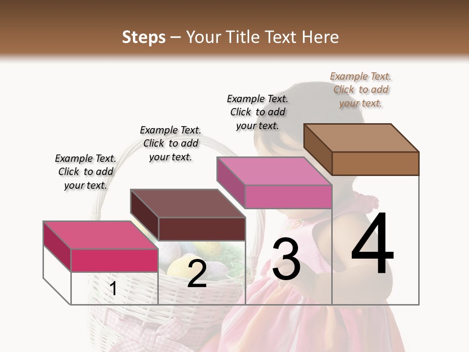 Biracial Smile Speckled PowerPoint Template