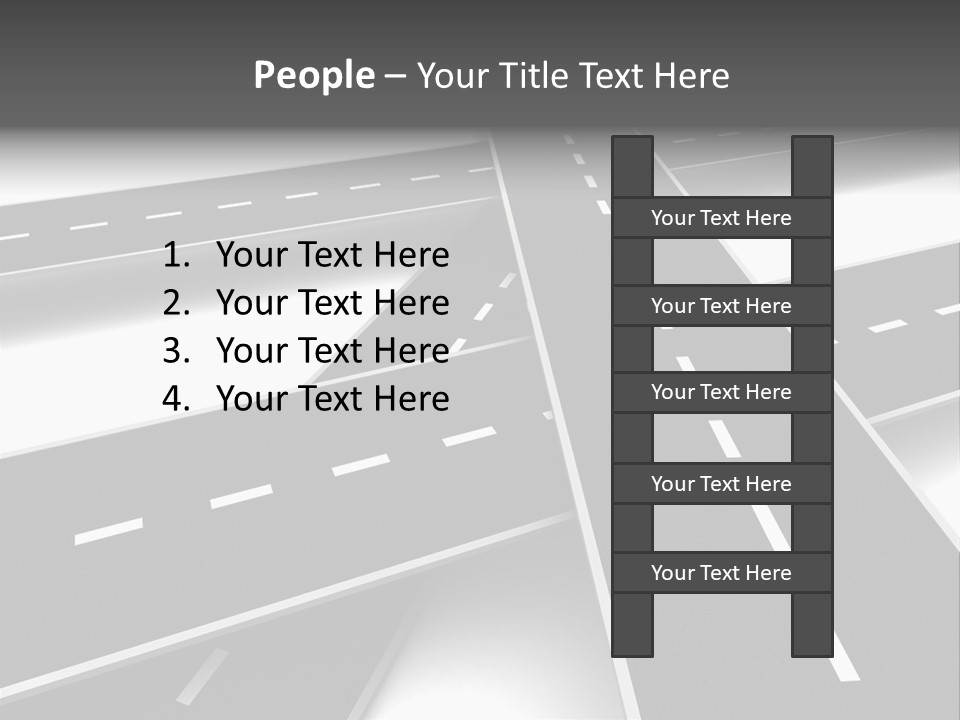 Transportation Turmoil Many PowerPoint Template