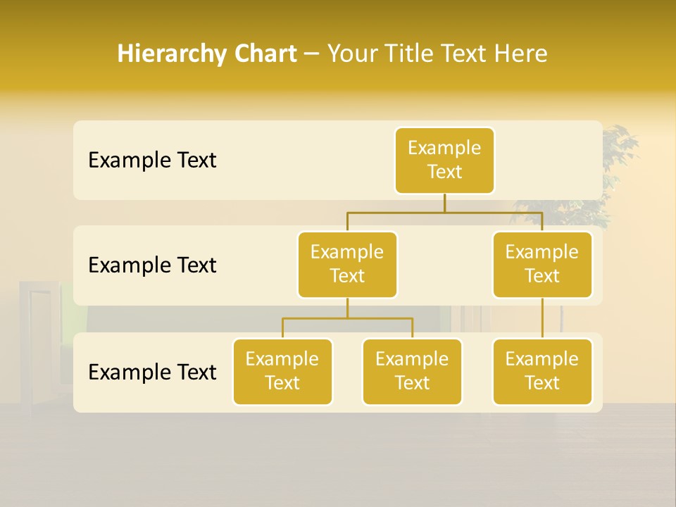 A Green Couch Sitting Next To A Potted Plant PowerPoint Template