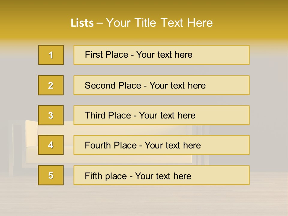 Penthouse Loft Minimalism PowerPoint Template
