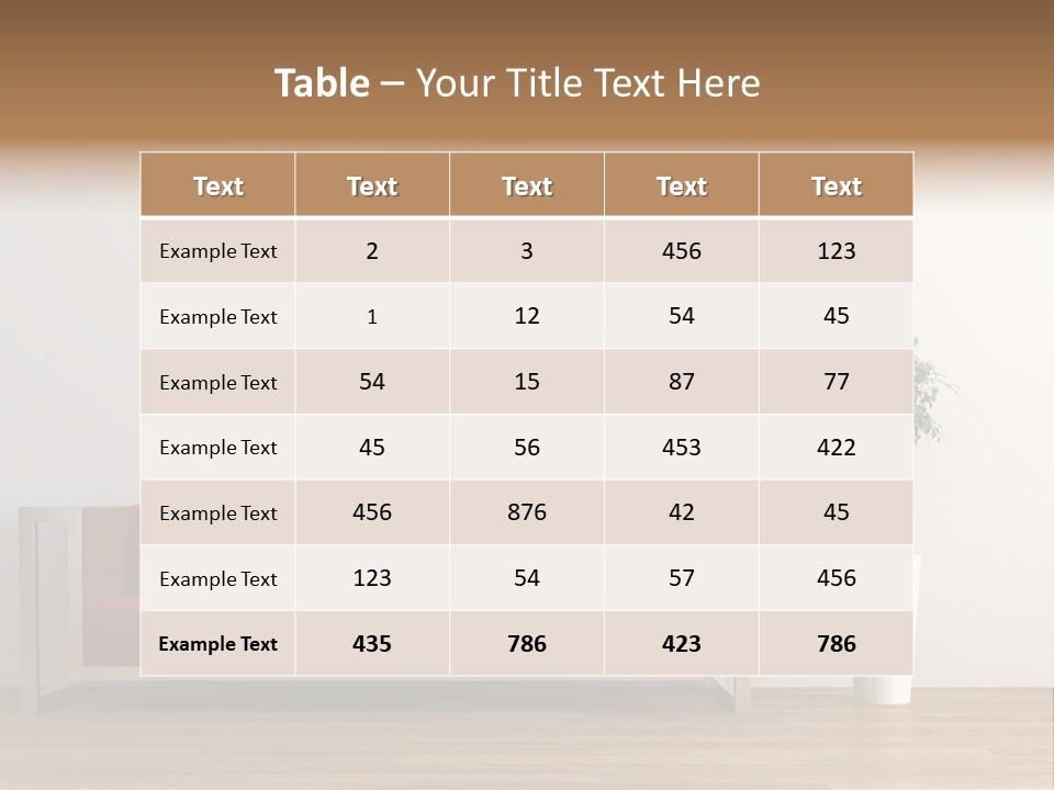Sapling Penthouse Domestic PowerPoint Template