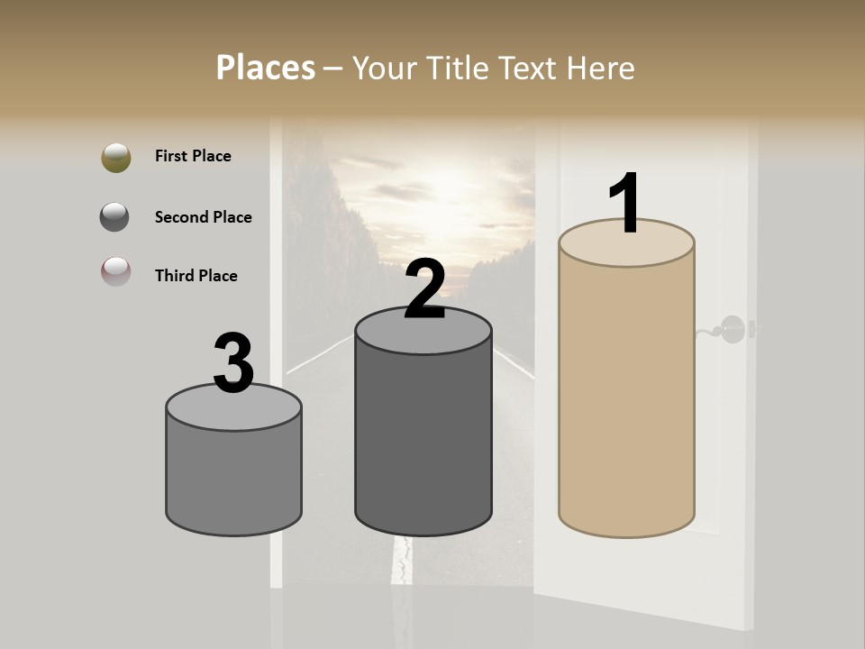 Door Real Hope PowerPoint Template