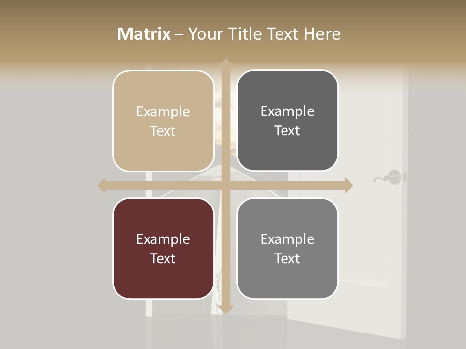 Door Real Hope PowerPoint Template