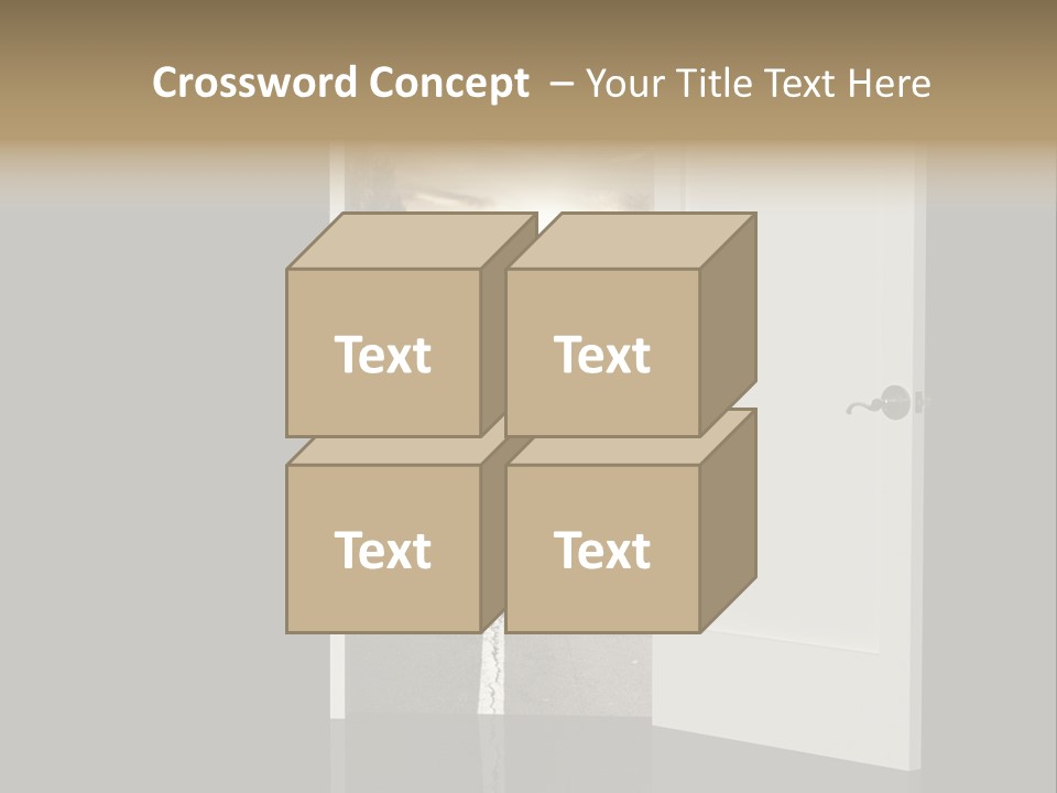 Door Real Hope PowerPoint Template