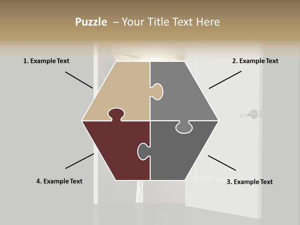 Door Real Hope PowerPoint Template