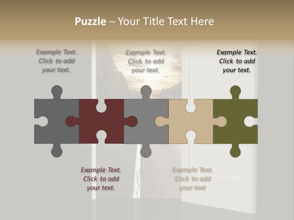 Door Real Hope PowerPoint Template