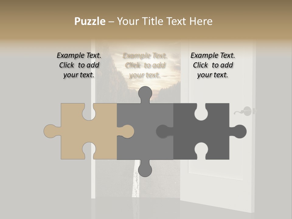 Door Real Hope PowerPoint Template