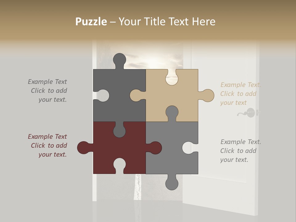 Door Real Hope PowerPoint Template