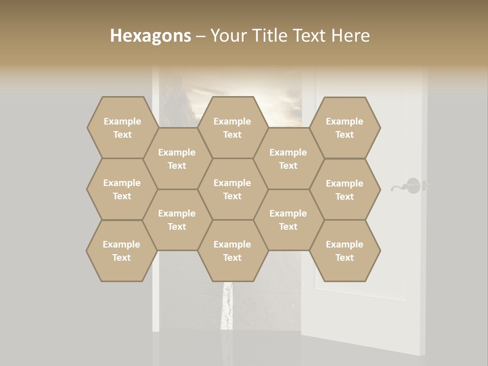 Door Real Hope PowerPoint Template