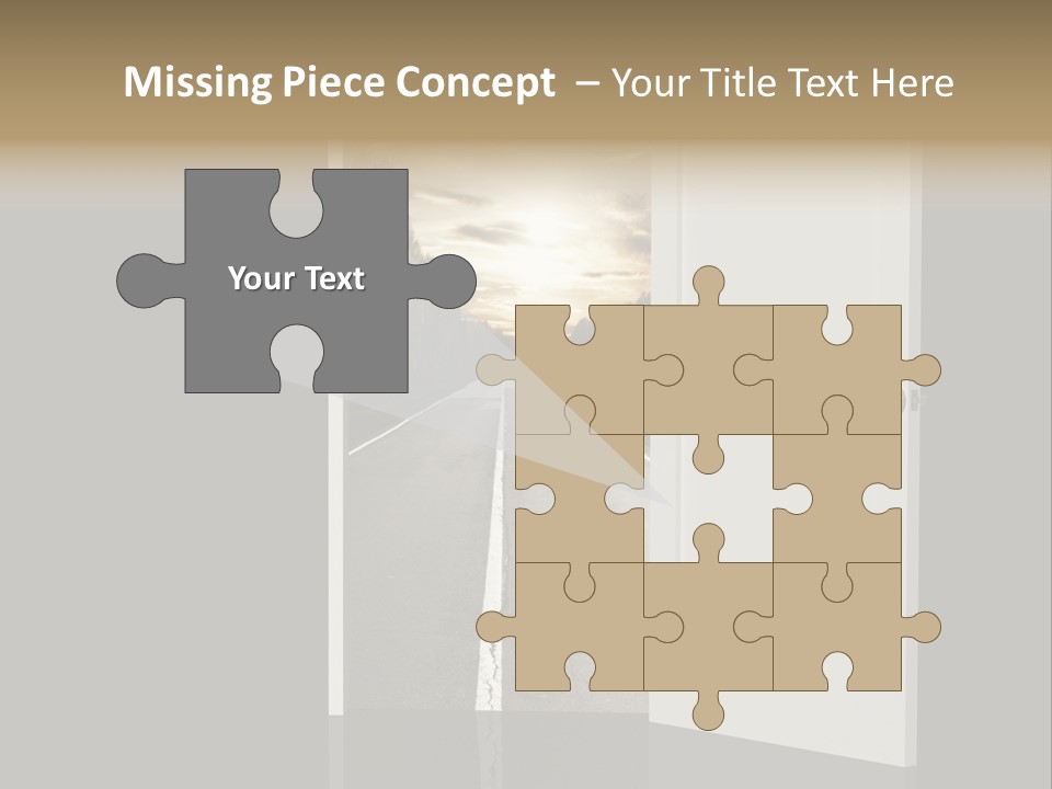 Door Real Hope PowerPoint Template