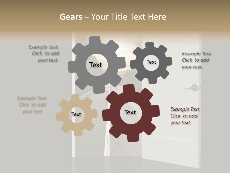 Door Real Hope PowerPoint Template