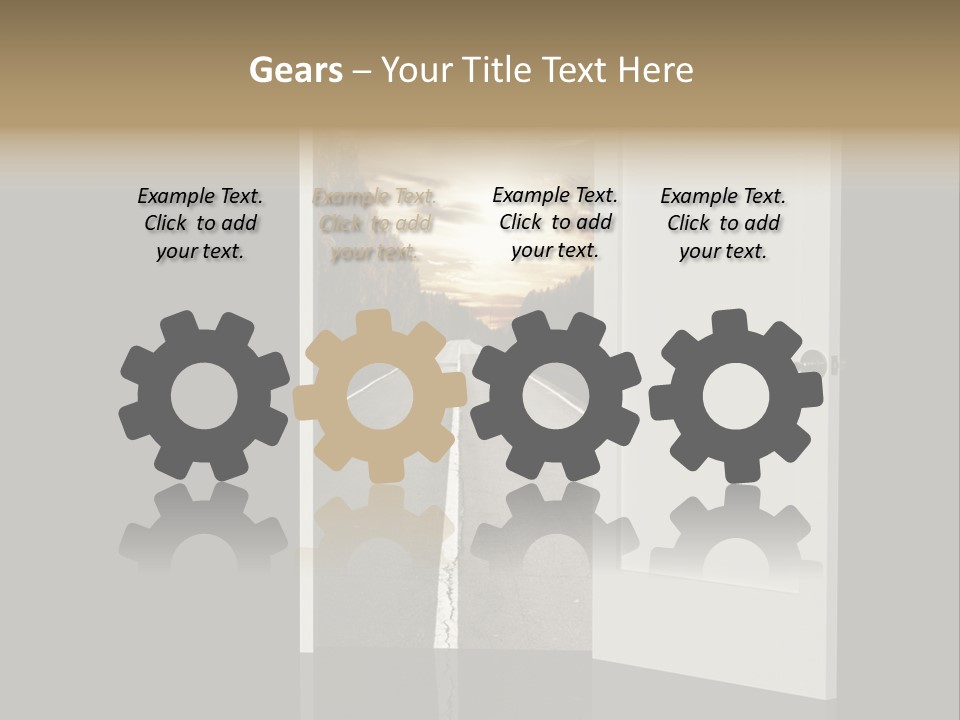 Door Real Hope PowerPoint Template