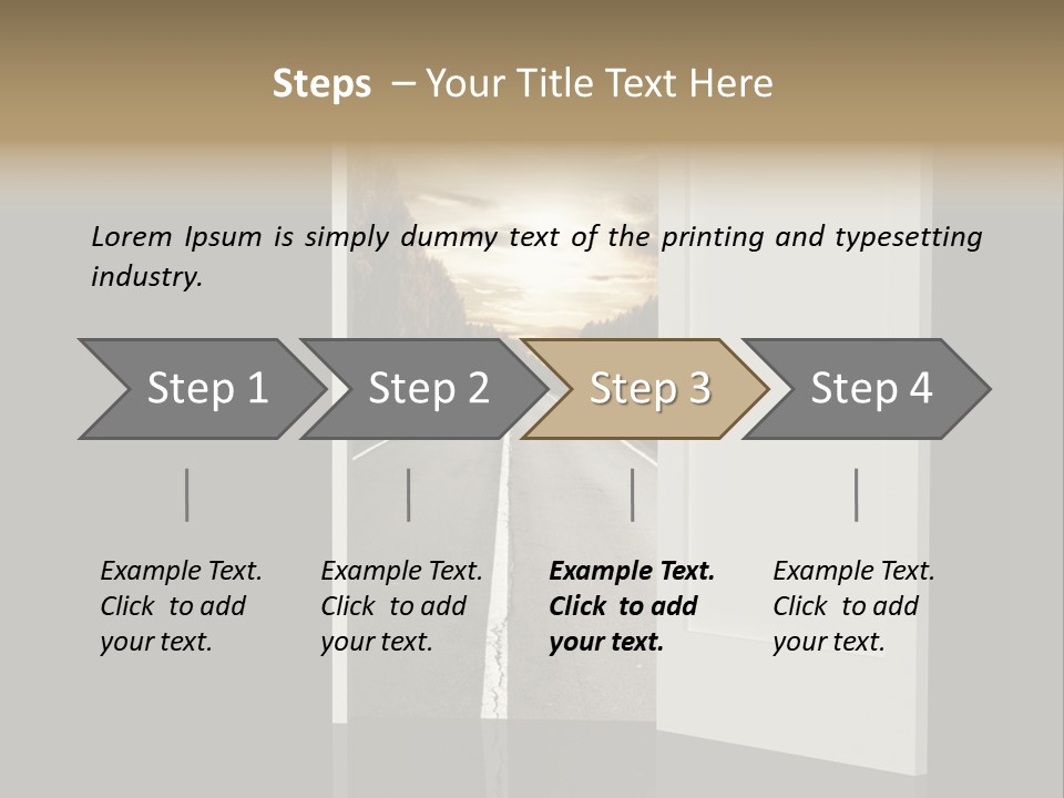 Door Real Hope PowerPoint Template