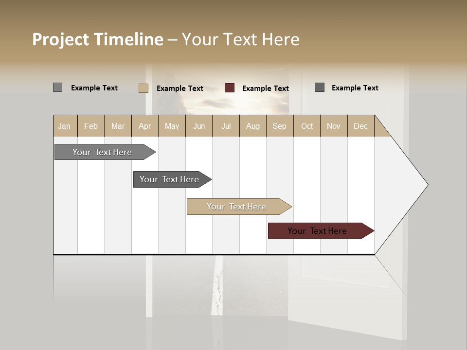 Door Real Hope PowerPoint Template