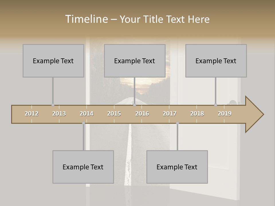 Door Real Hope PowerPoint Template