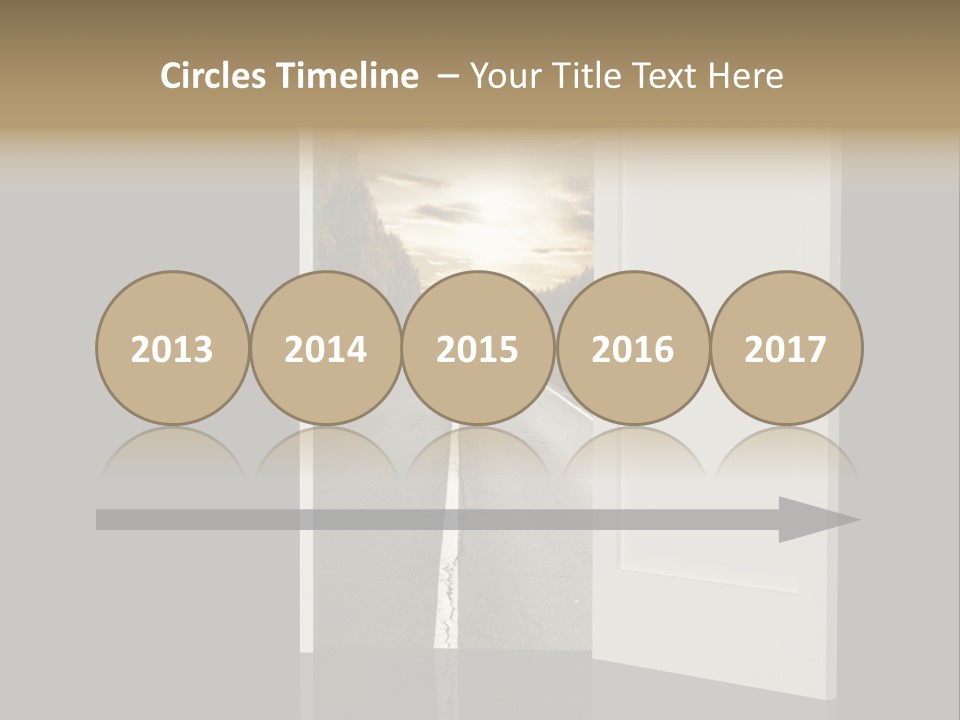 Door Real Hope PowerPoint Template