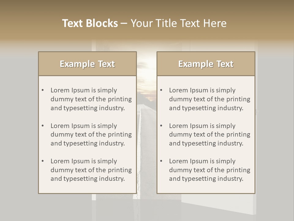 Door Real Hope PowerPoint Template