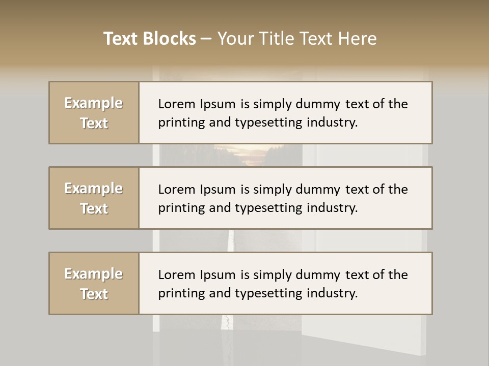 Door Real Hope PowerPoint Template
