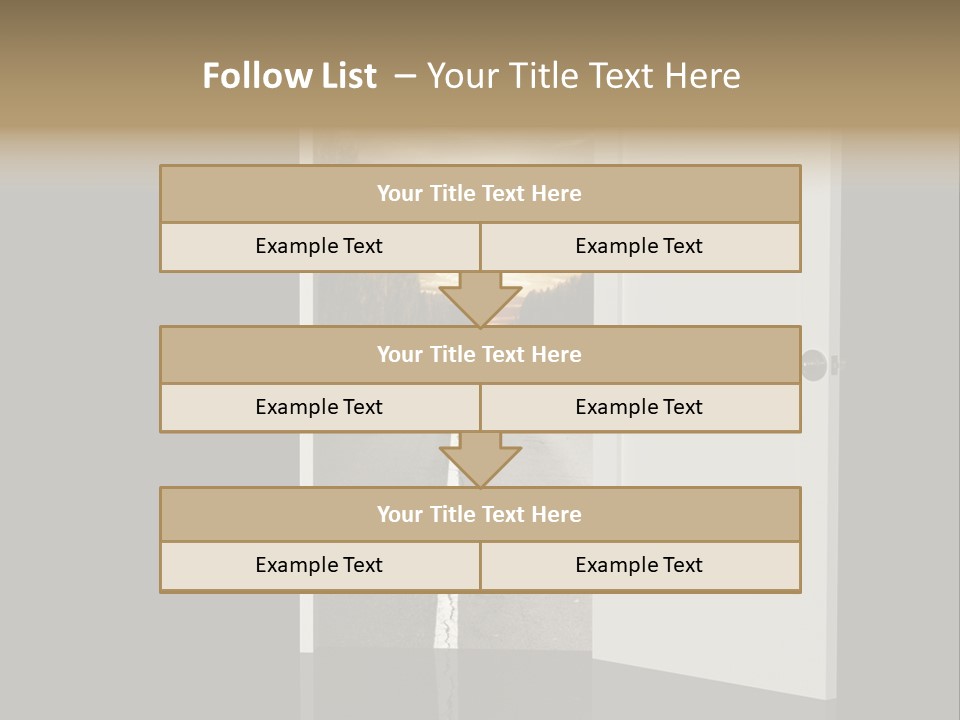 Door Real Hope PowerPoint Template