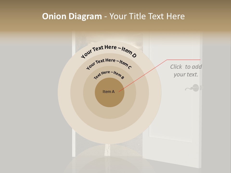 Door Real Hope PowerPoint Template