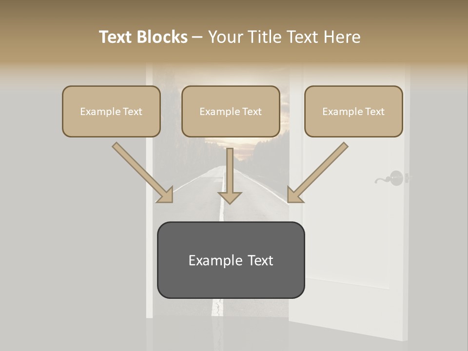 Door Real Hope PowerPoint Template