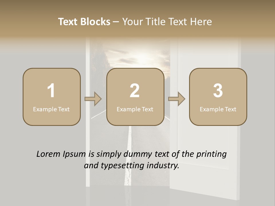Door Real Hope PowerPoint Template