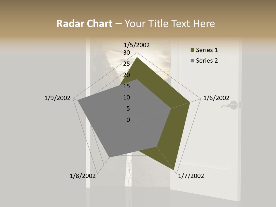 Door Real Hope PowerPoint Template