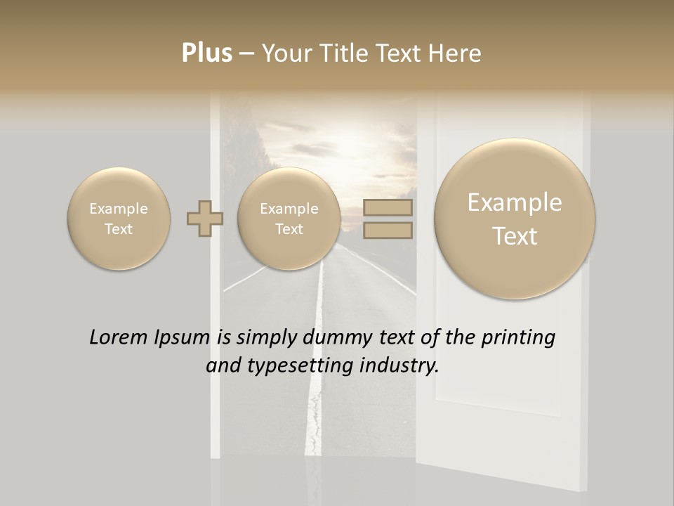 Door Real Hope PowerPoint Template