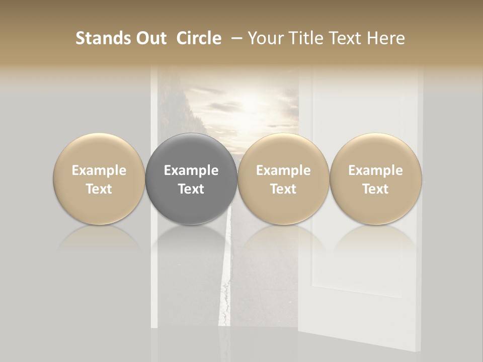 Door Real Hope PowerPoint Template