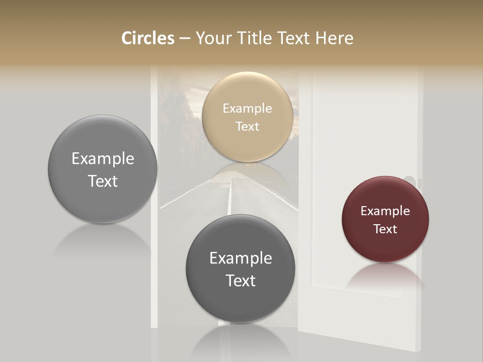 Door Real Hope PowerPoint Template