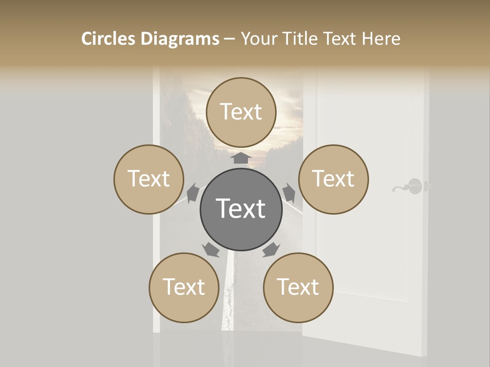 Door Real Hope PowerPoint Template