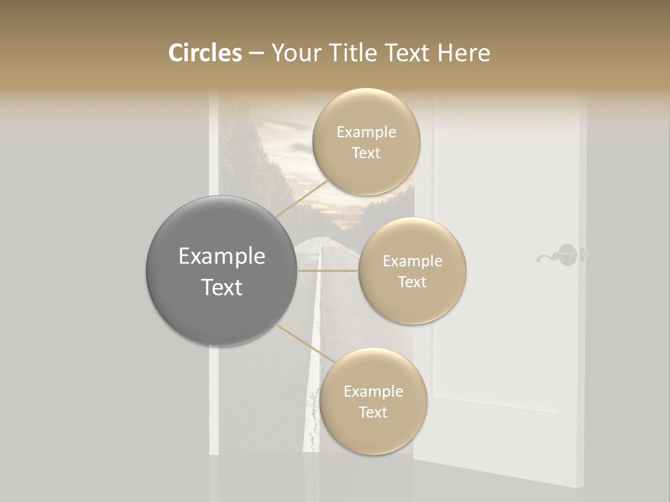 Door Real Hope PowerPoint Template