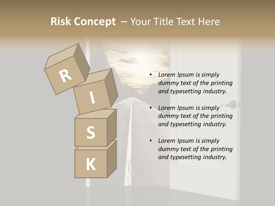 Door Real Hope PowerPoint Template