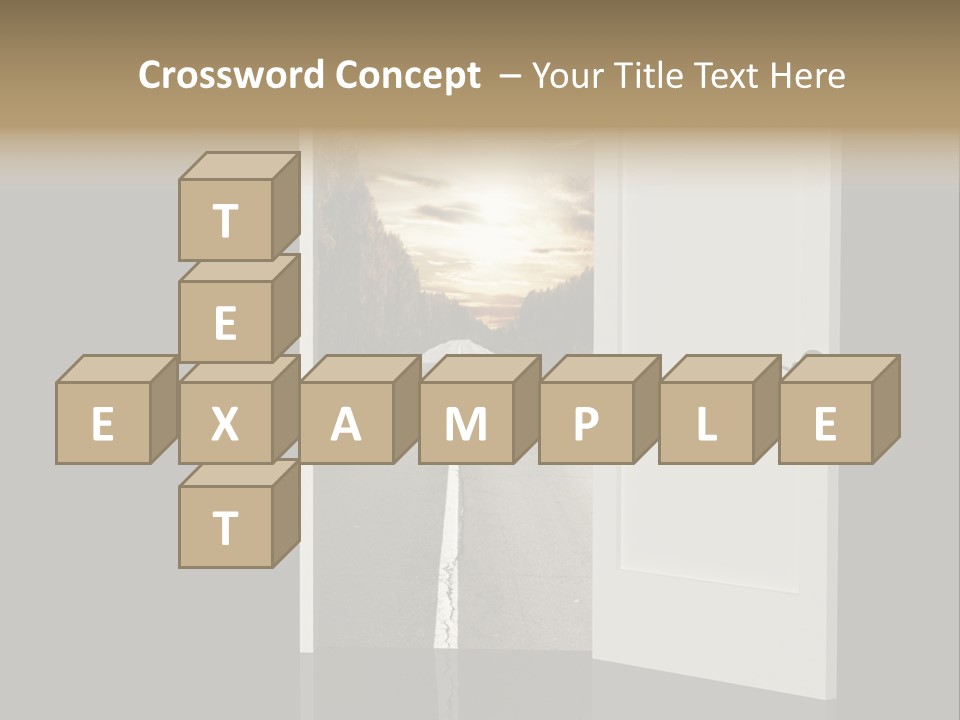 Door Real Hope PowerPoint Template