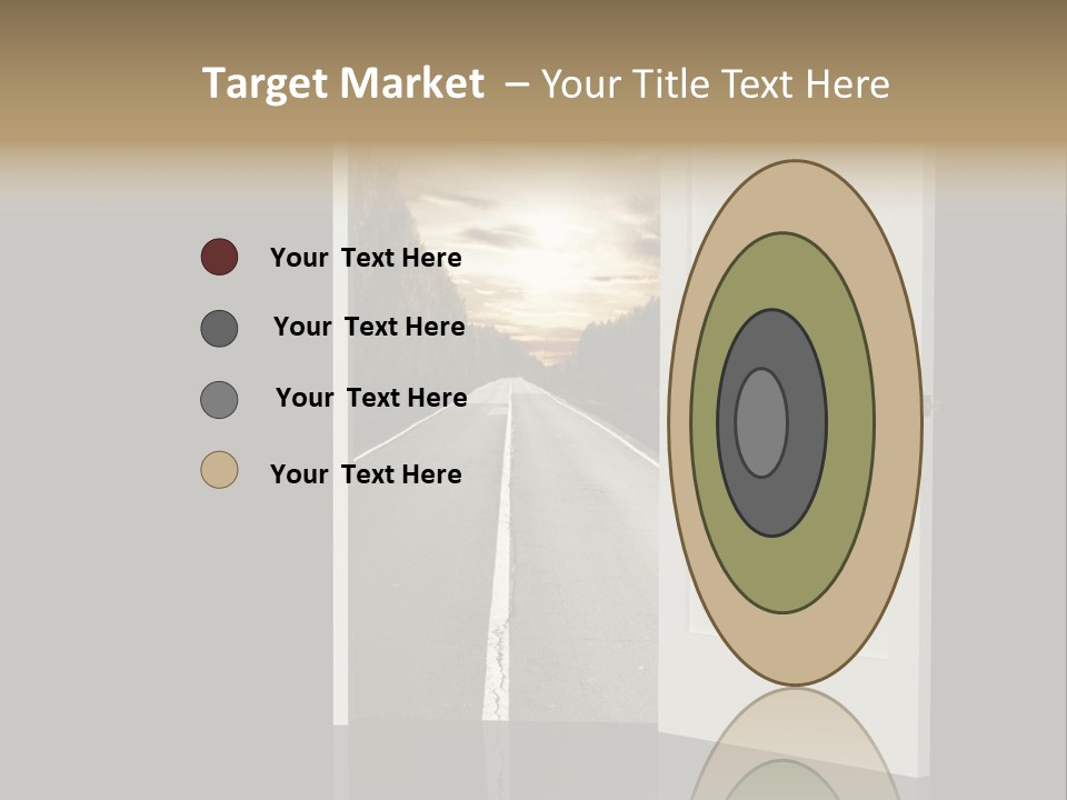 Door Real Hope PowerPoint Template