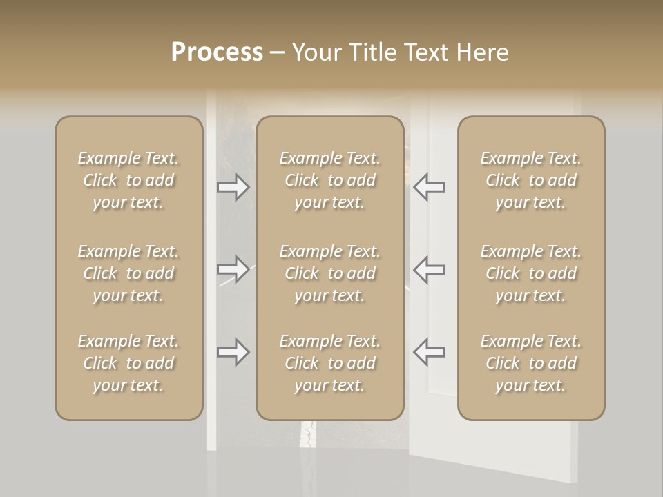 Door Real Hope PowerPoint Template