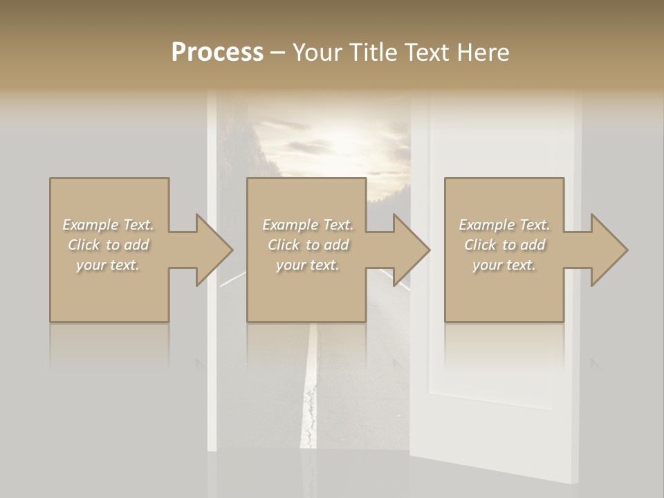 Door Real Hope PowerPoint Template