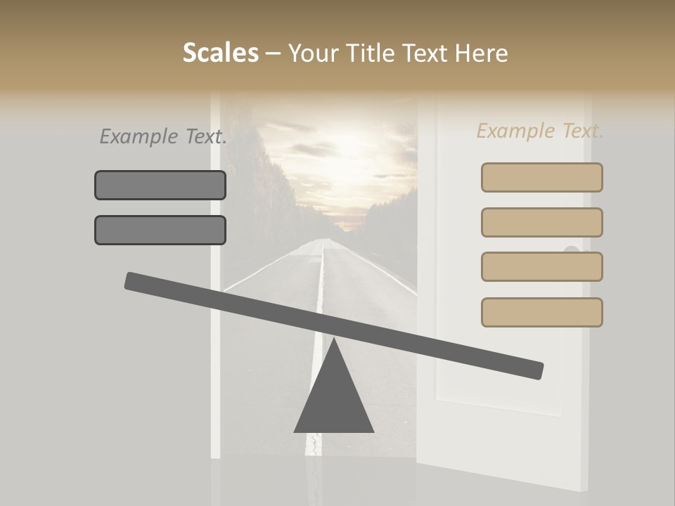 Door Real Hope PowerPoint Template