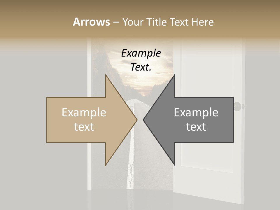 Door Real Hope PowerPoint Template